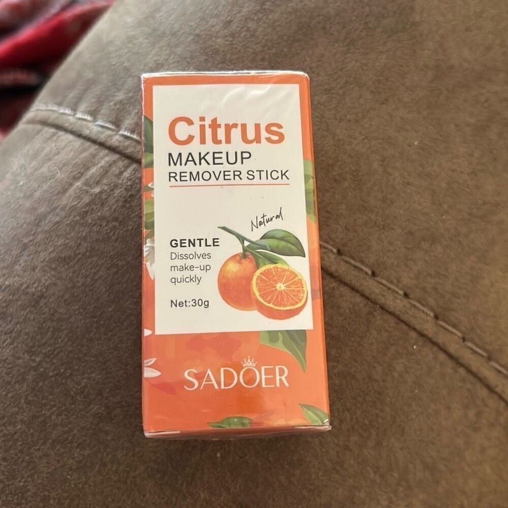 Citrus Face Cleansing Balm, Makeup Remover Sticker With Citrus Extract  -Clean O